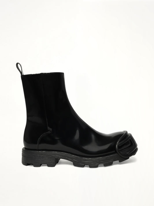 Image of Boots. Productname: DIESEL D-HAMMER Zip Boots in Black colour by brand - DIESEL