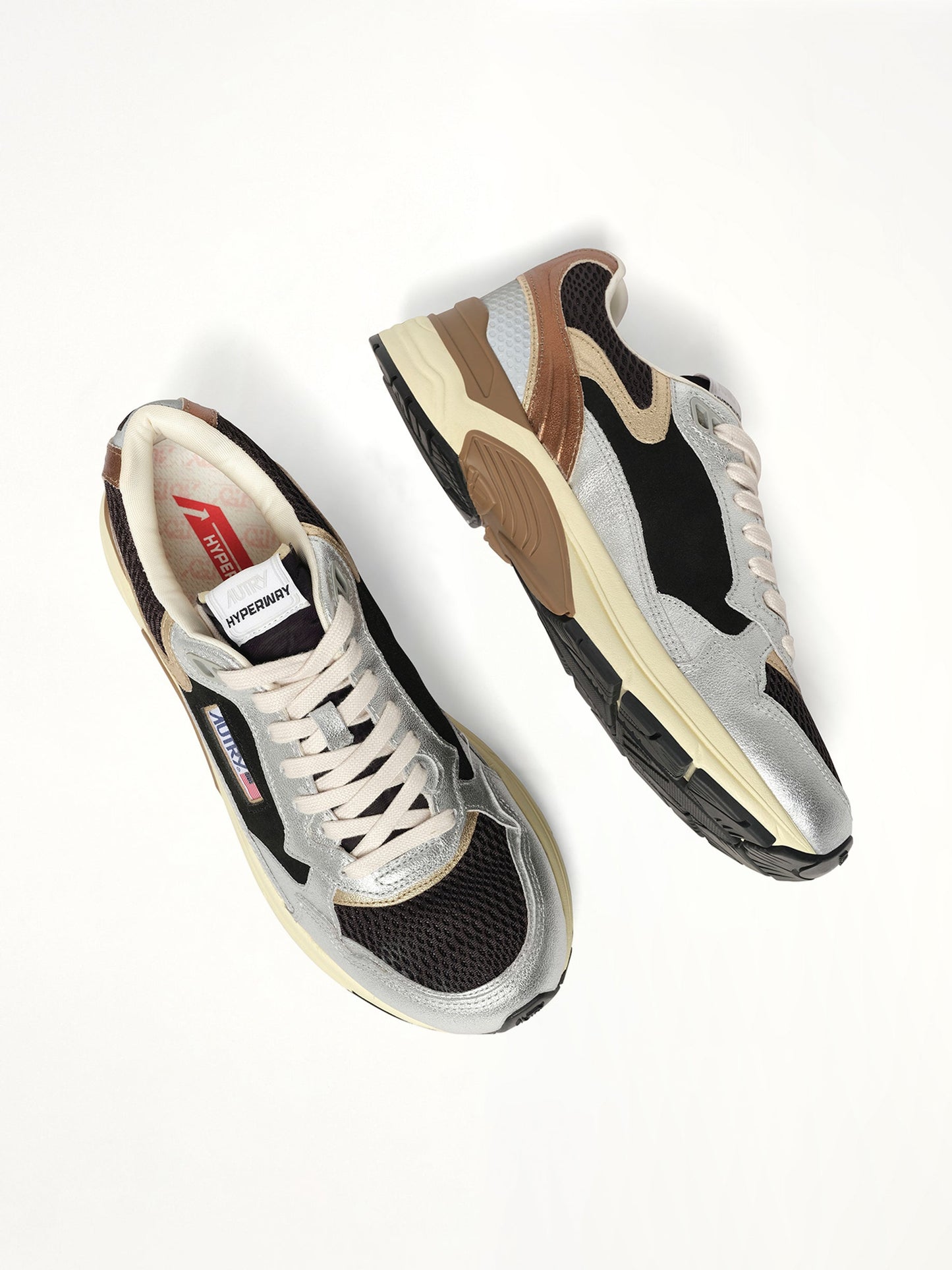 AUTRY Hyperway Low Sneaker (Silver/Black)