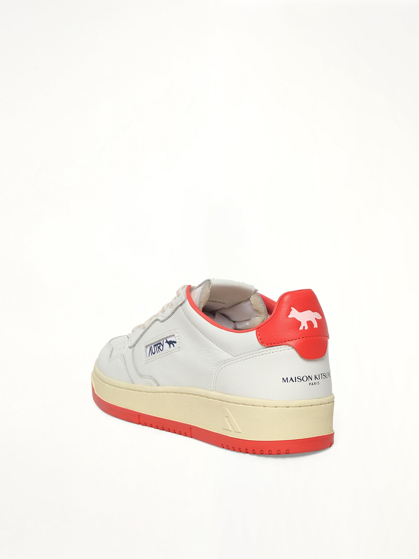 AUTRY Maison Kitsune Medalist Sneaker (White/Red)