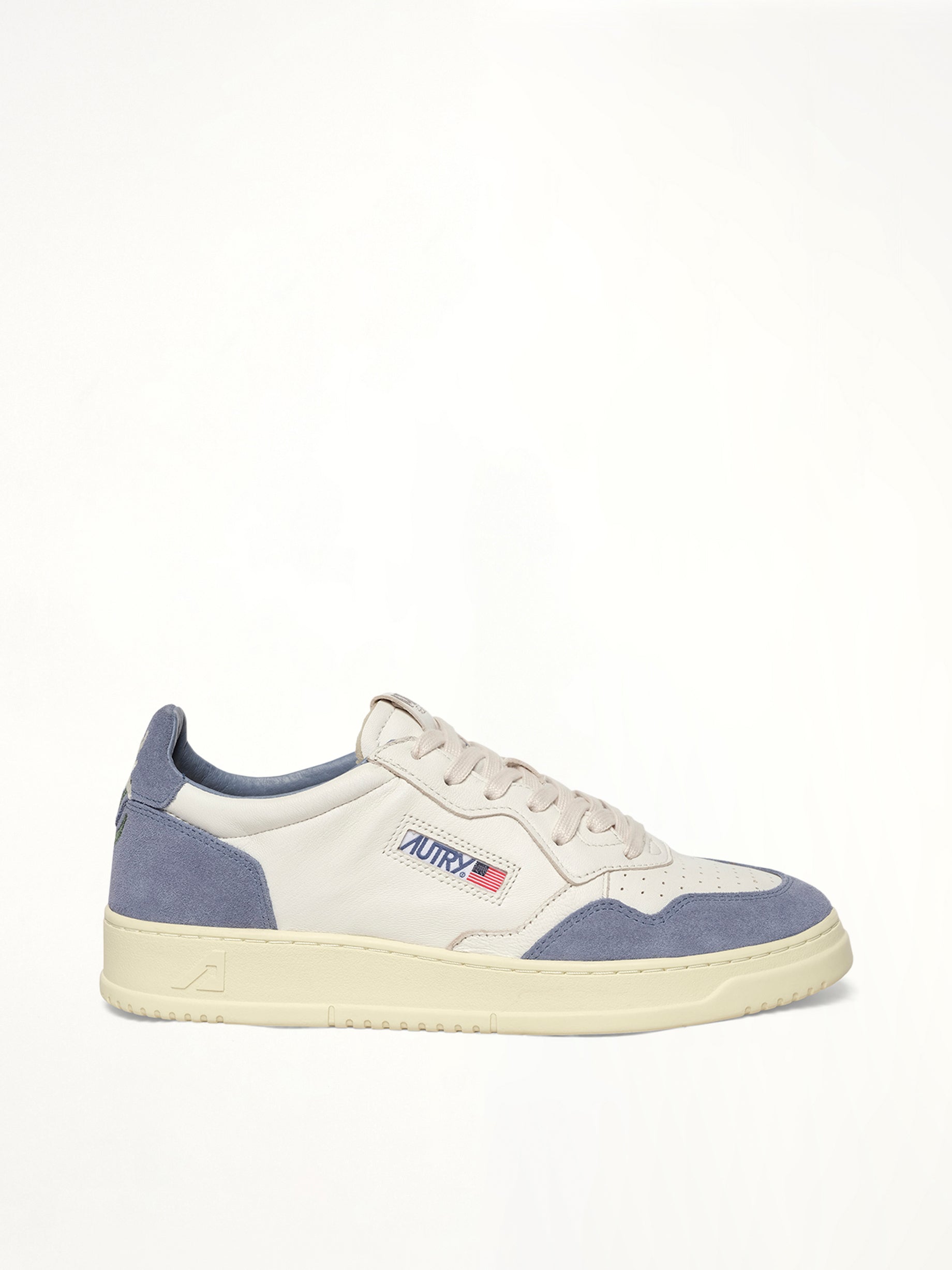 Image of Sneakers. Product name - Medalist Low Sneaker in White colour by brand - AUTRY