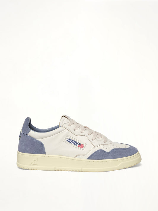 Image of Sneakers. Product name - Medalist Low Sneaker in White colour by brand - AUTRY