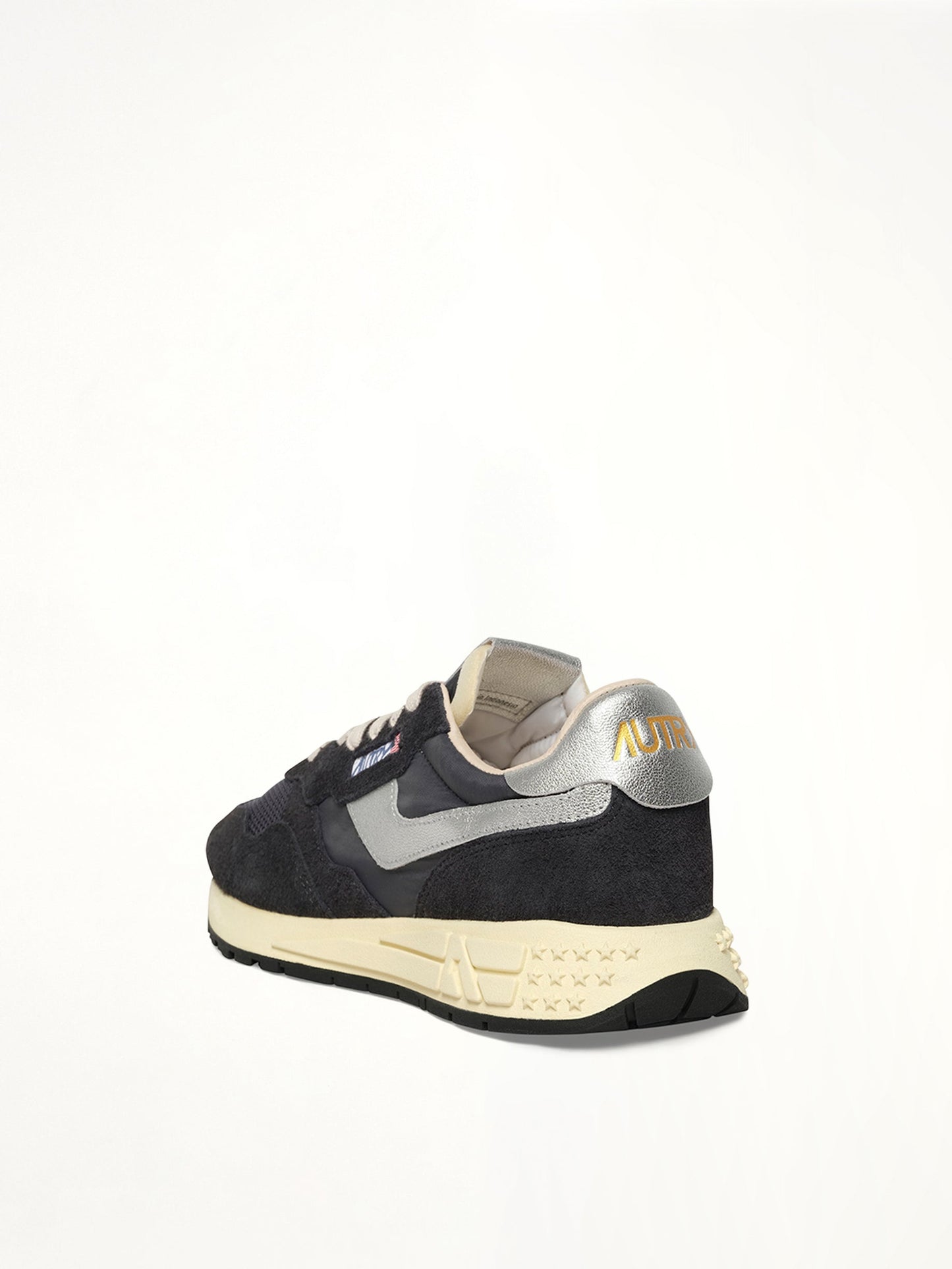 AUTRY Reelwind Low Sneaker (Black/Silver)