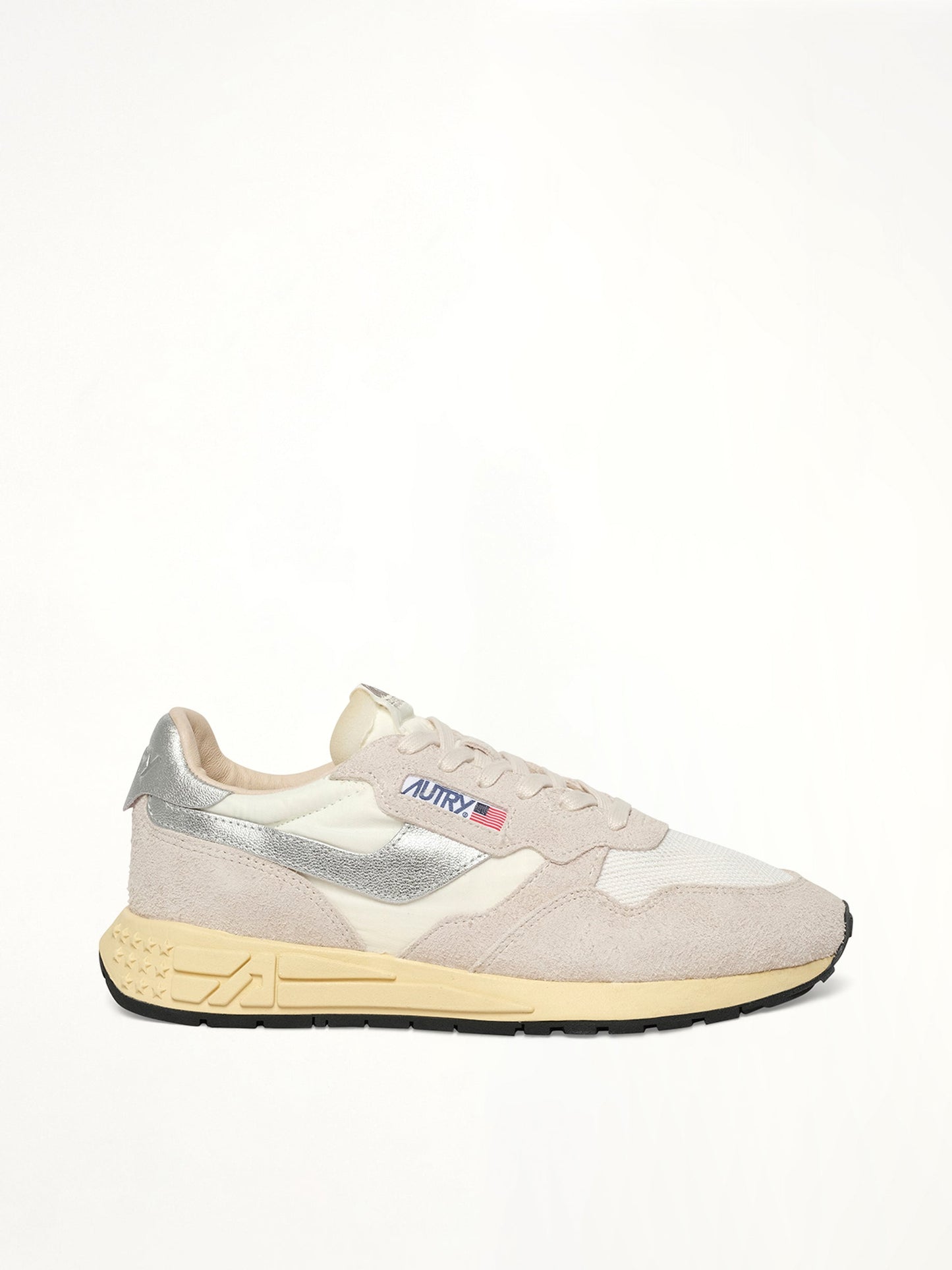 Image of Sneakers. Productname: AUTRY Reelwind Low Sneaker in WHITE/SILVER colour by brand - AUTRY