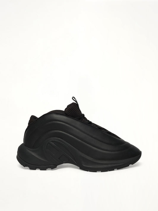 Image of Sneakers. Productname: DIESEL S-D-RUNNER X Sneaker in Black colour by brand - DIESEL