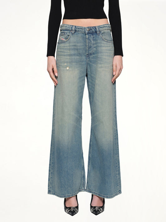 Image of Jeans. Productname: DIESEL 1996 D-SIRE Wide Jeans in Light Blue colour by brand - DIESEL