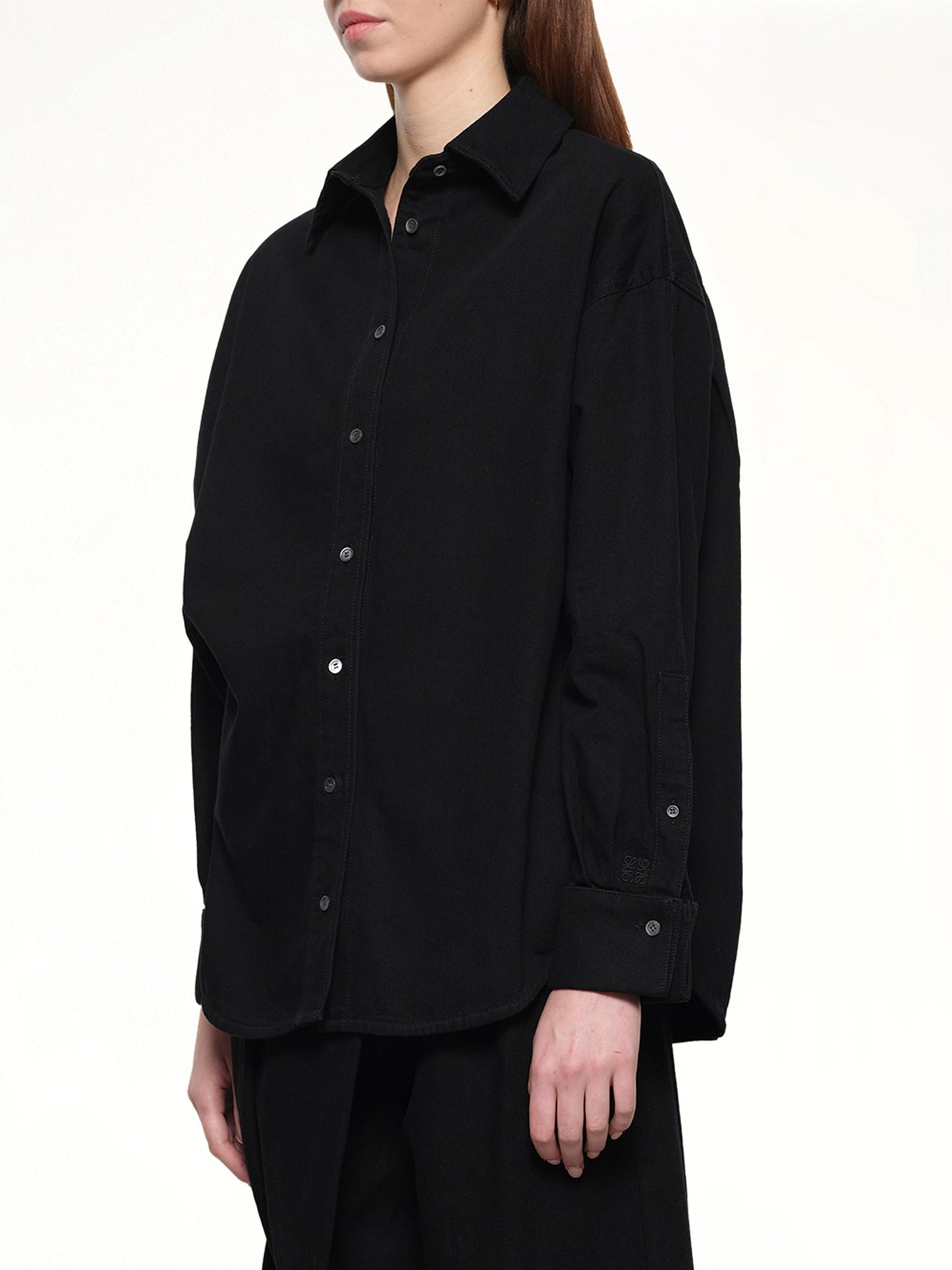 LOEWE Wrap Shirt (Black)