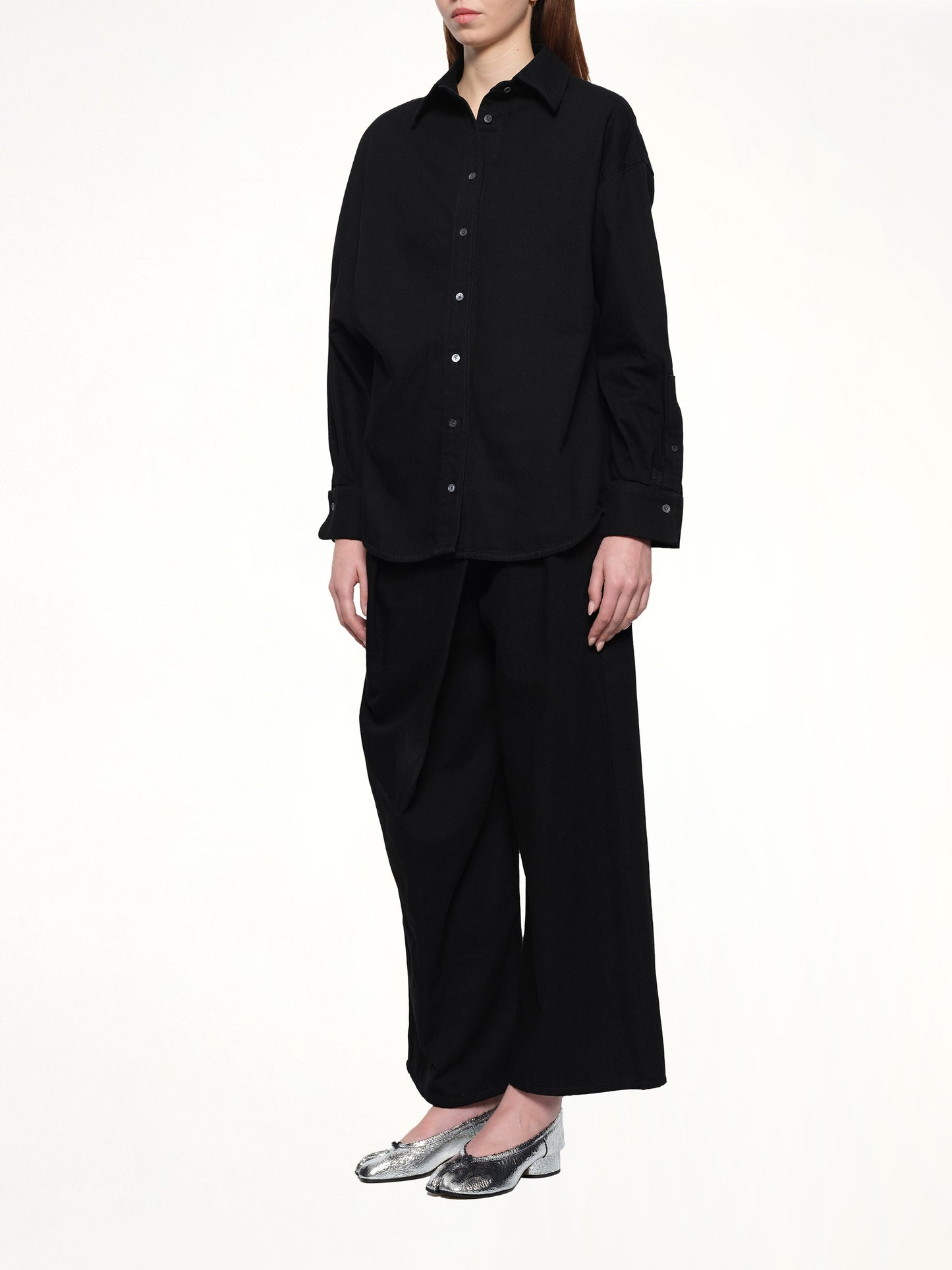 LOEWE Wrap Shirt (Black)