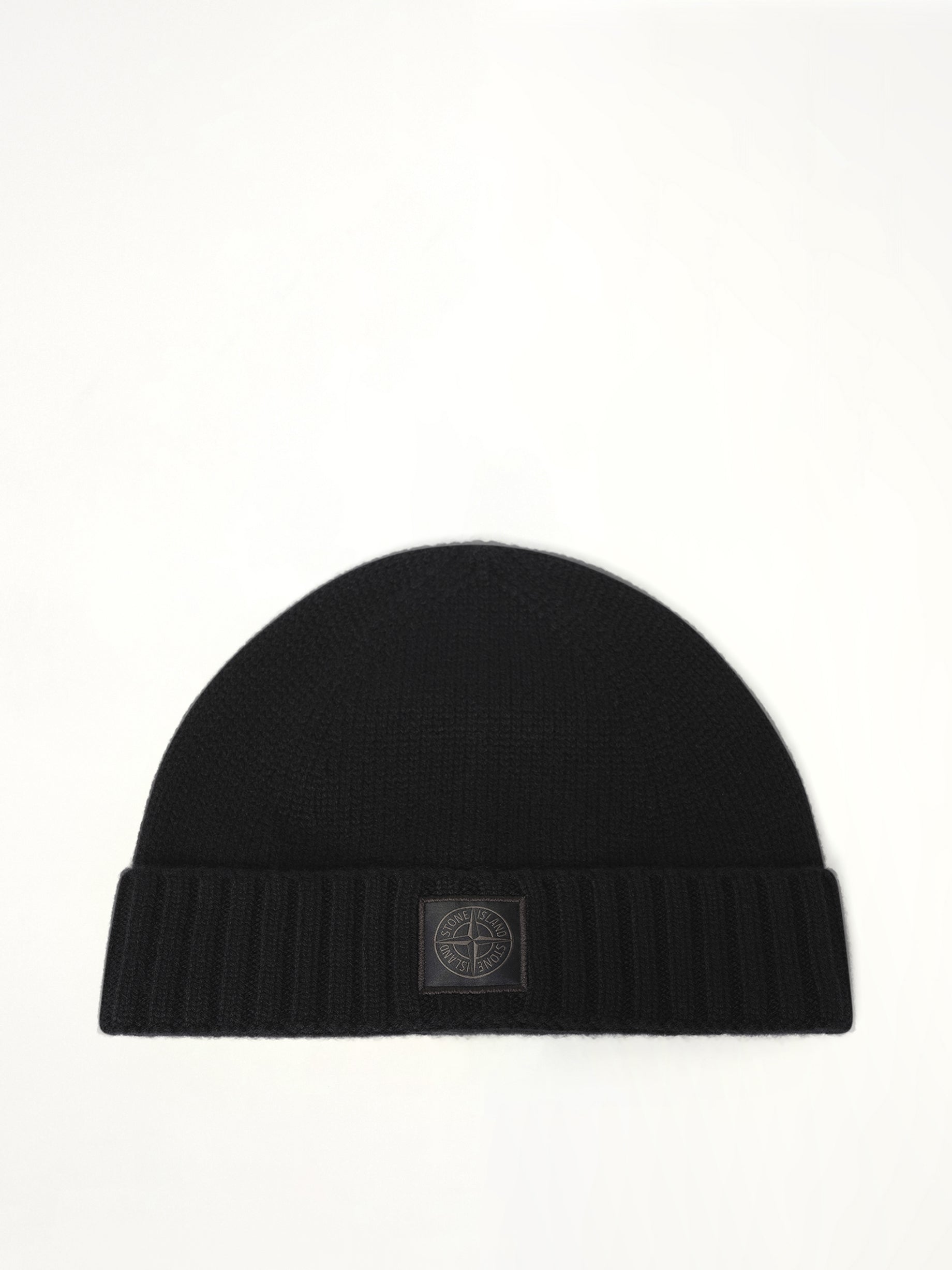 Image of Hats. Product name - N10001 Stone Island Beanie in Black colour by brand - STONE ISLAND