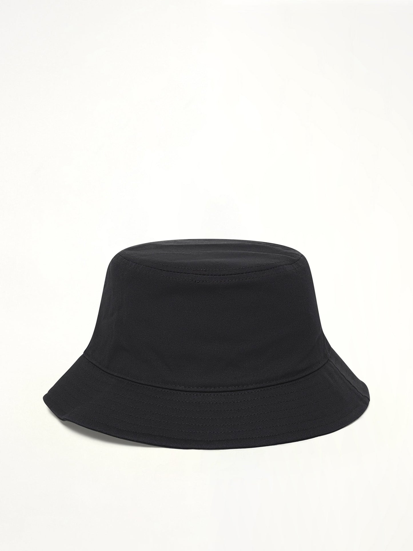 STONE ISLAND 910001 Cotton Bucket Hat (Black)