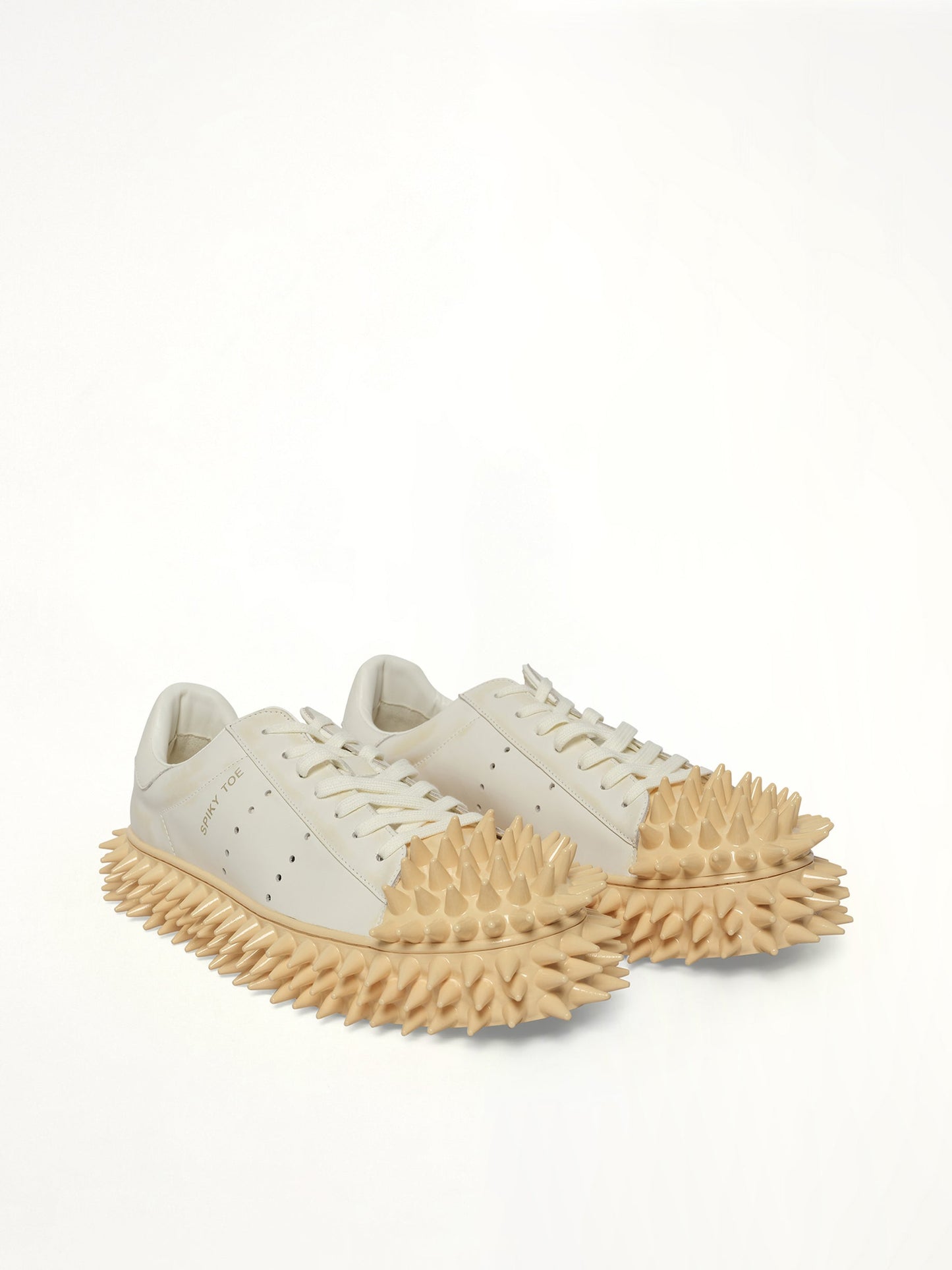 DOUBLET Spiky Leather Sneaker (White)
