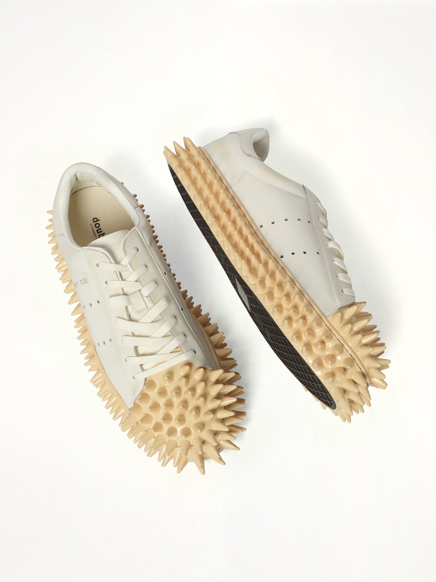 DOUBLET Spiky Leather Sneaker (White)