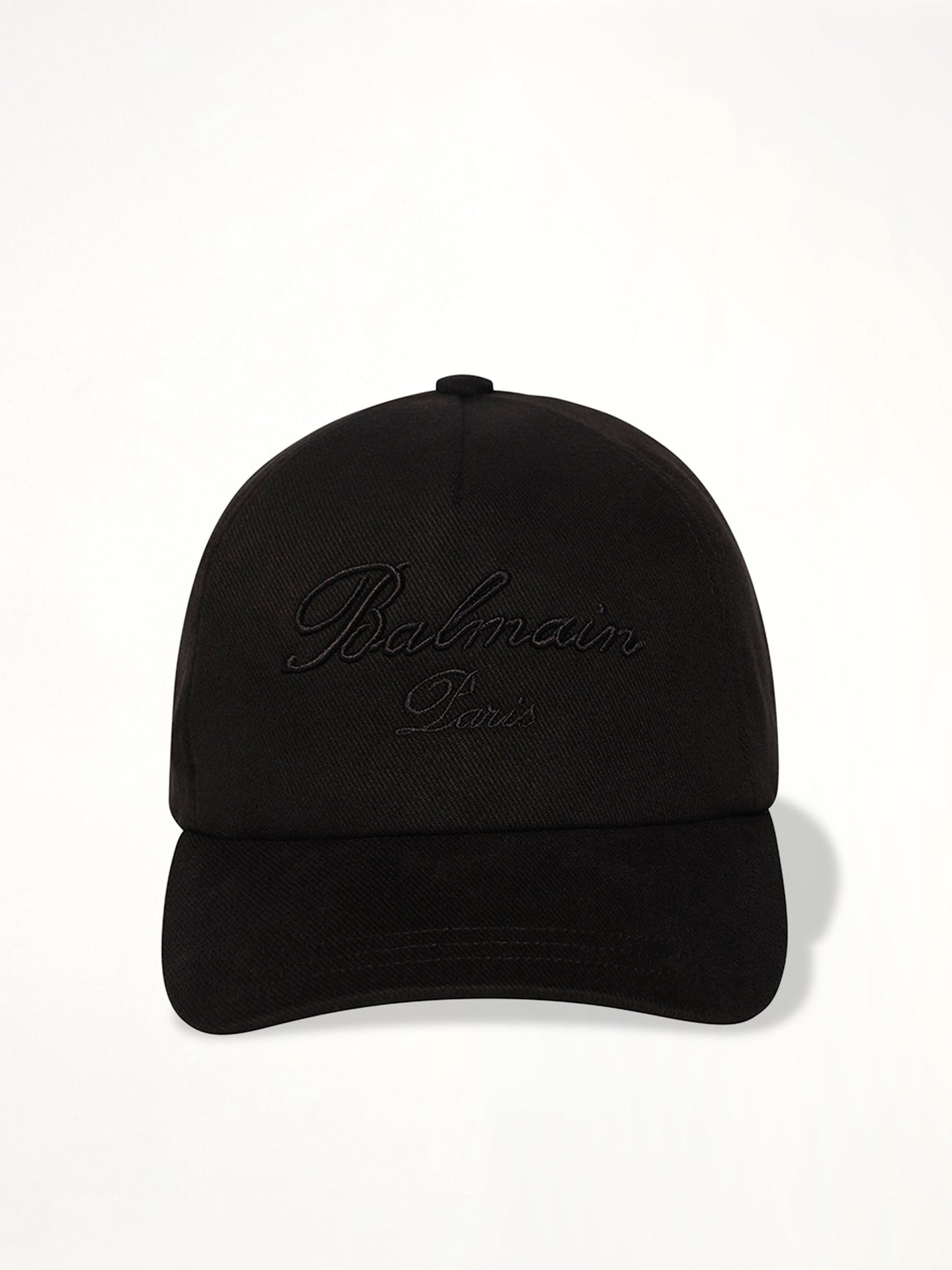 Image of Hats. Productname: BALMAIN Balmain Signature Cotton Cap in BLACK colour by brand - BALMAIN