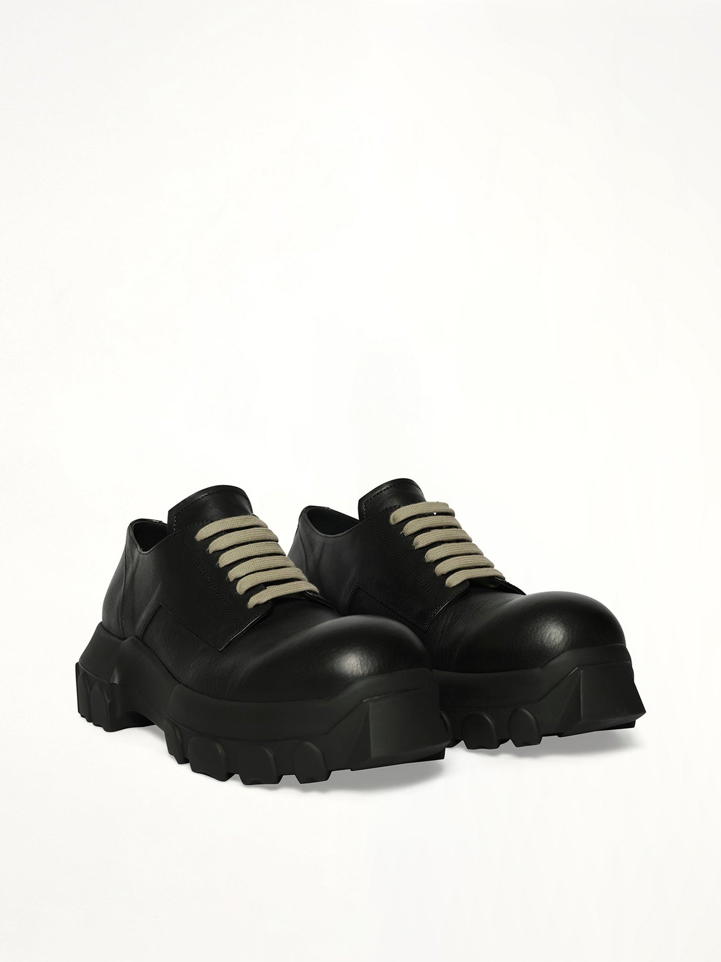 RICK OWENS Laceup Bozo Tractor (Black)