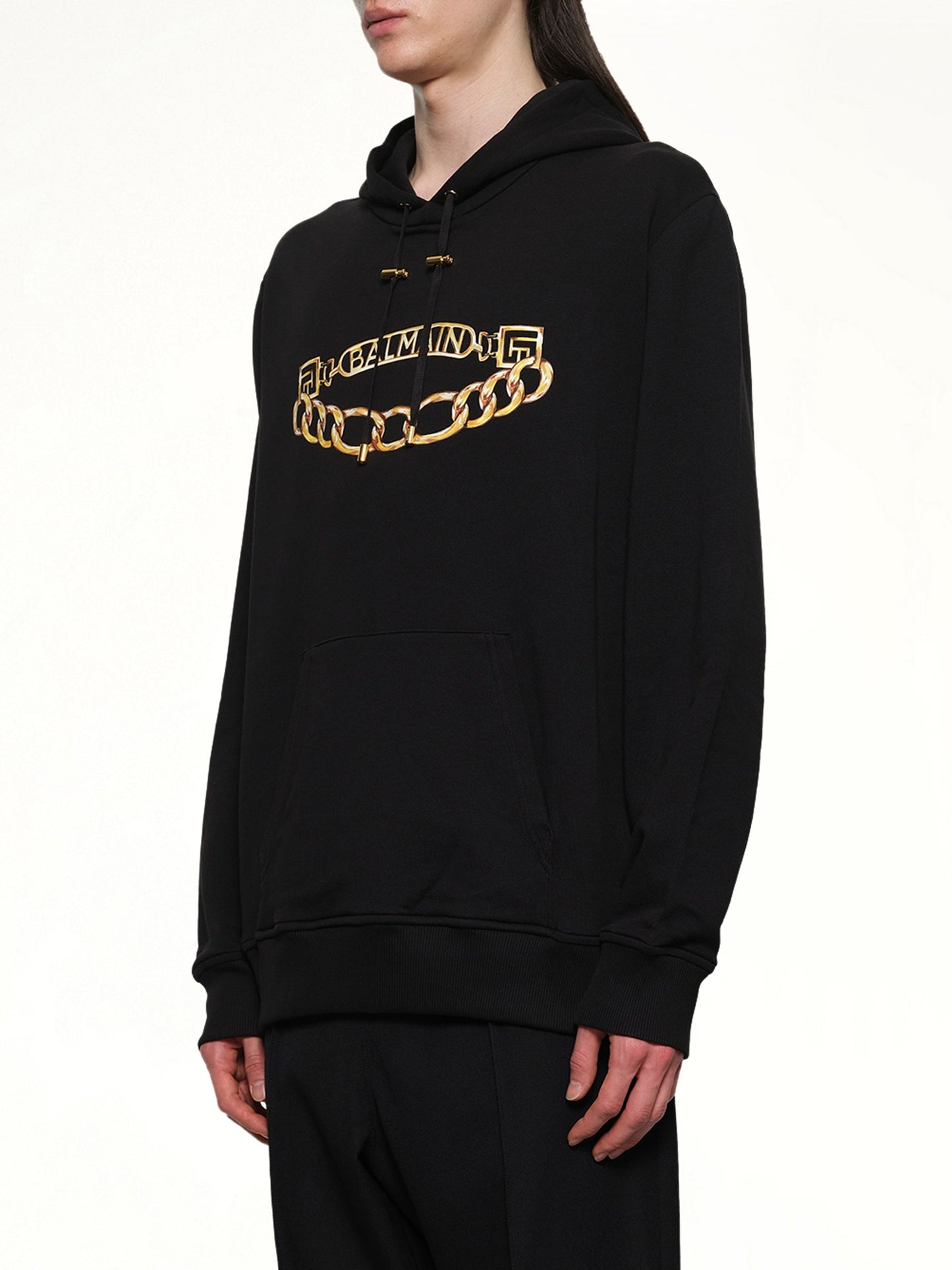 Balmain Chian Logo Hoodie (Black)
