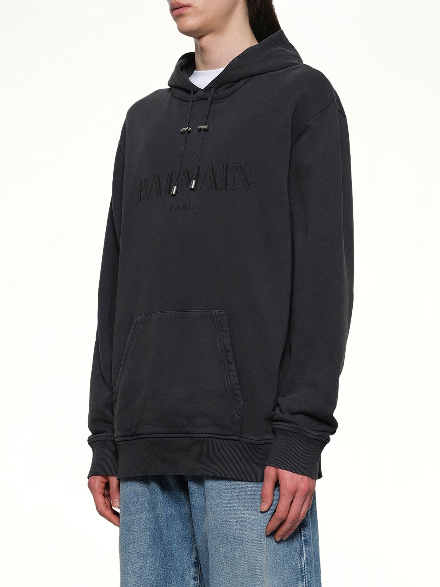 Balmain Vintage Emblem Hoodie (Black)