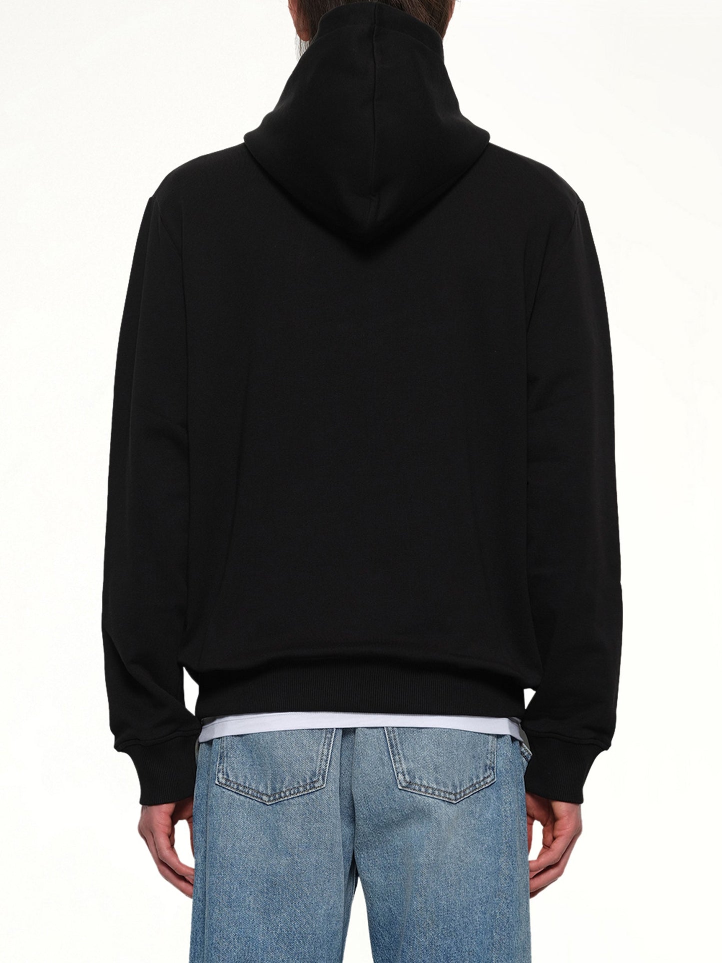 BALMAIN Logo Printed Hoodie (Black)