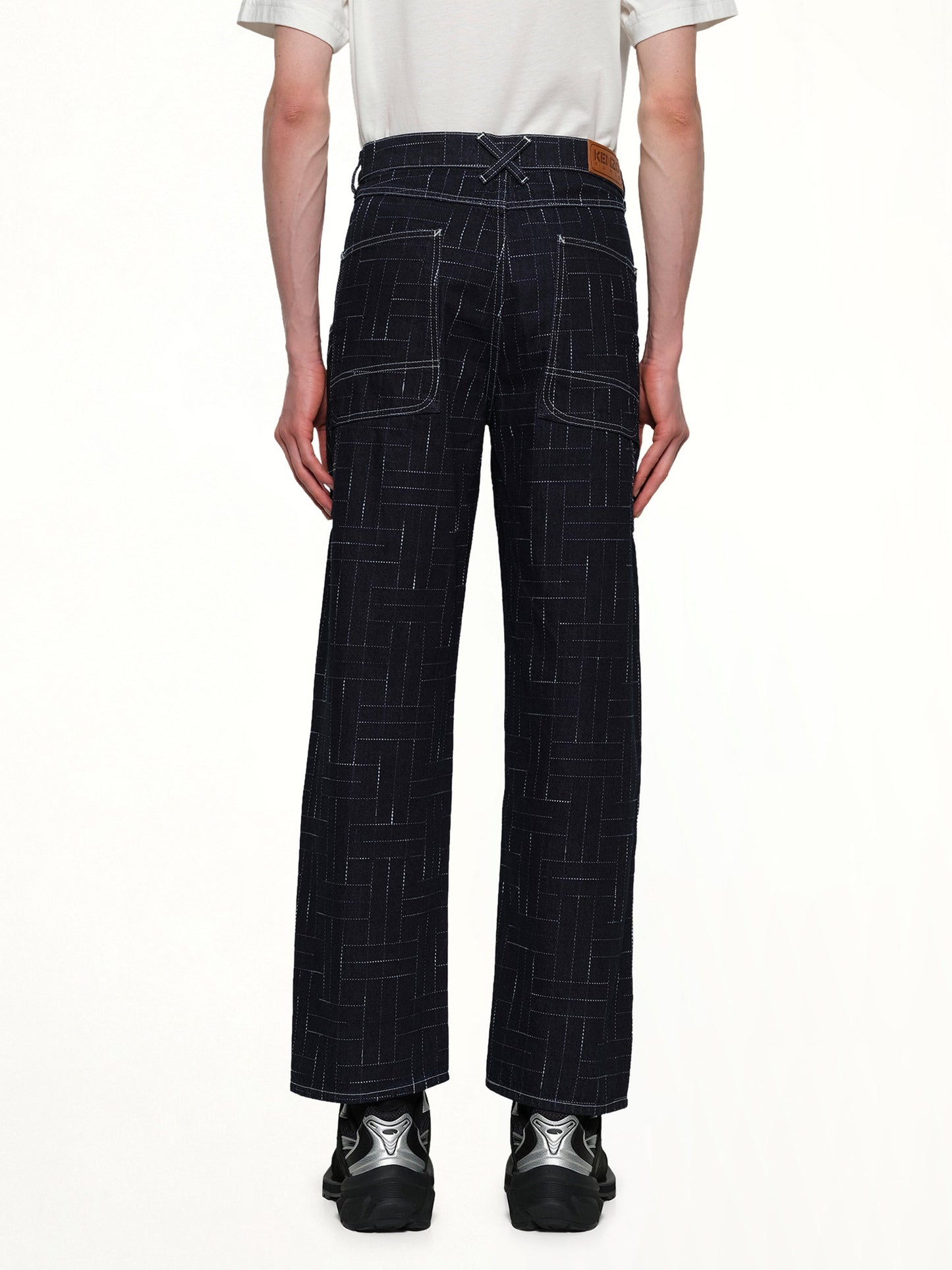 Kenzo Weave Cargo Monkey Fit Jeans (Blue)