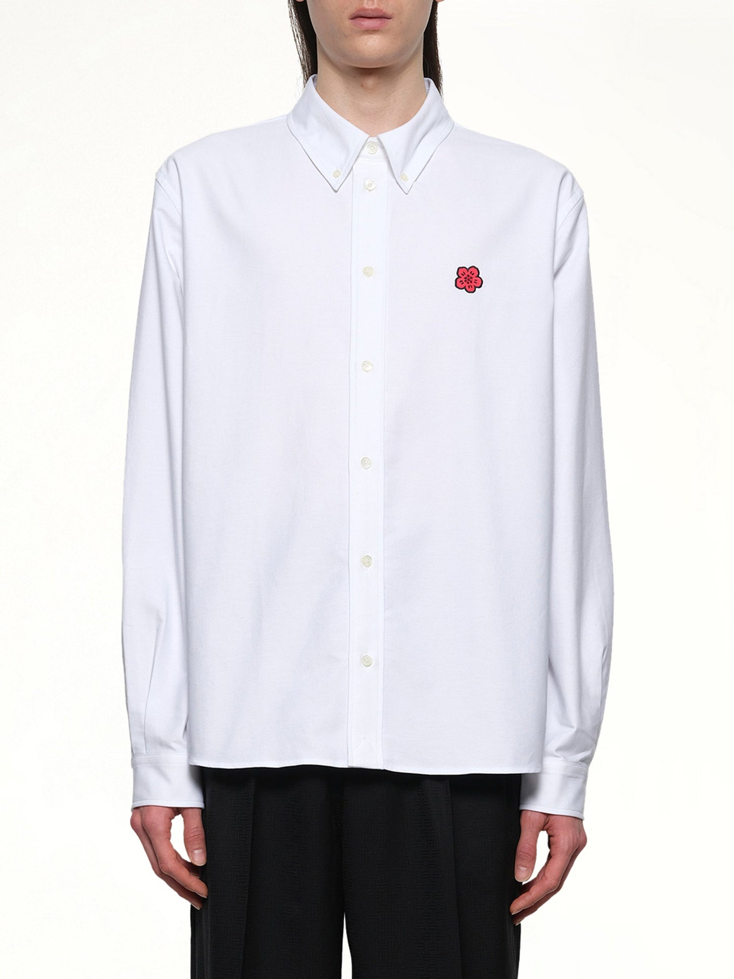Image of Shirts. Product name - Kenzo Boke Flower Casual Shirt in White colour by brand - KENZO