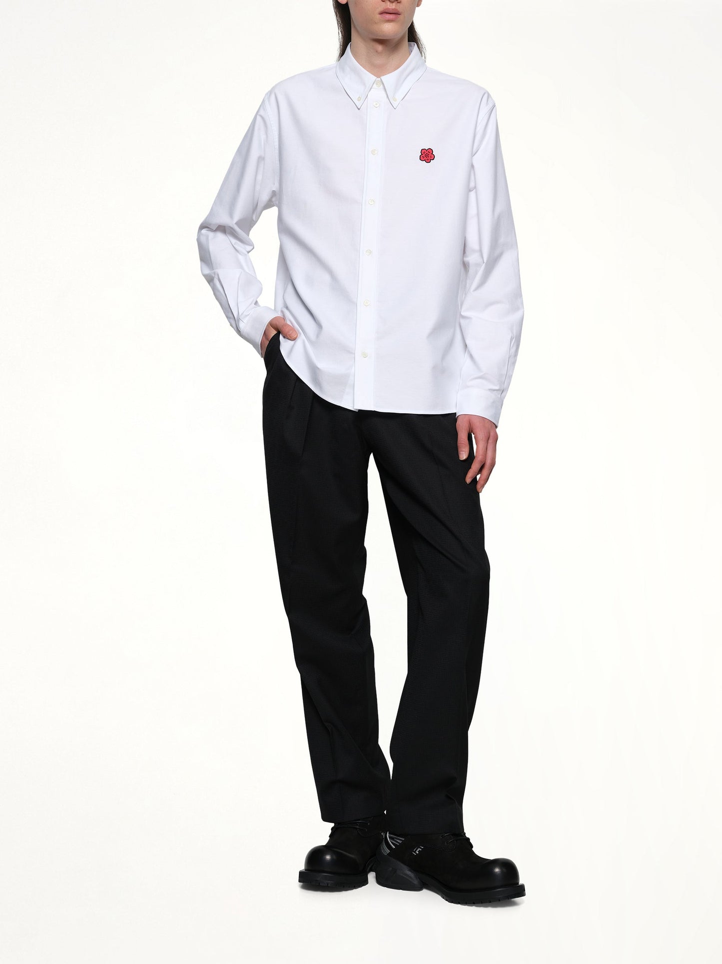 Kenzo Boke Flower Casual Shirt (White)