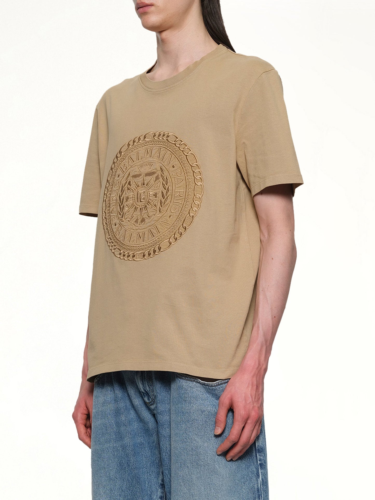 Balmain Medal T-Shirt (Camel)