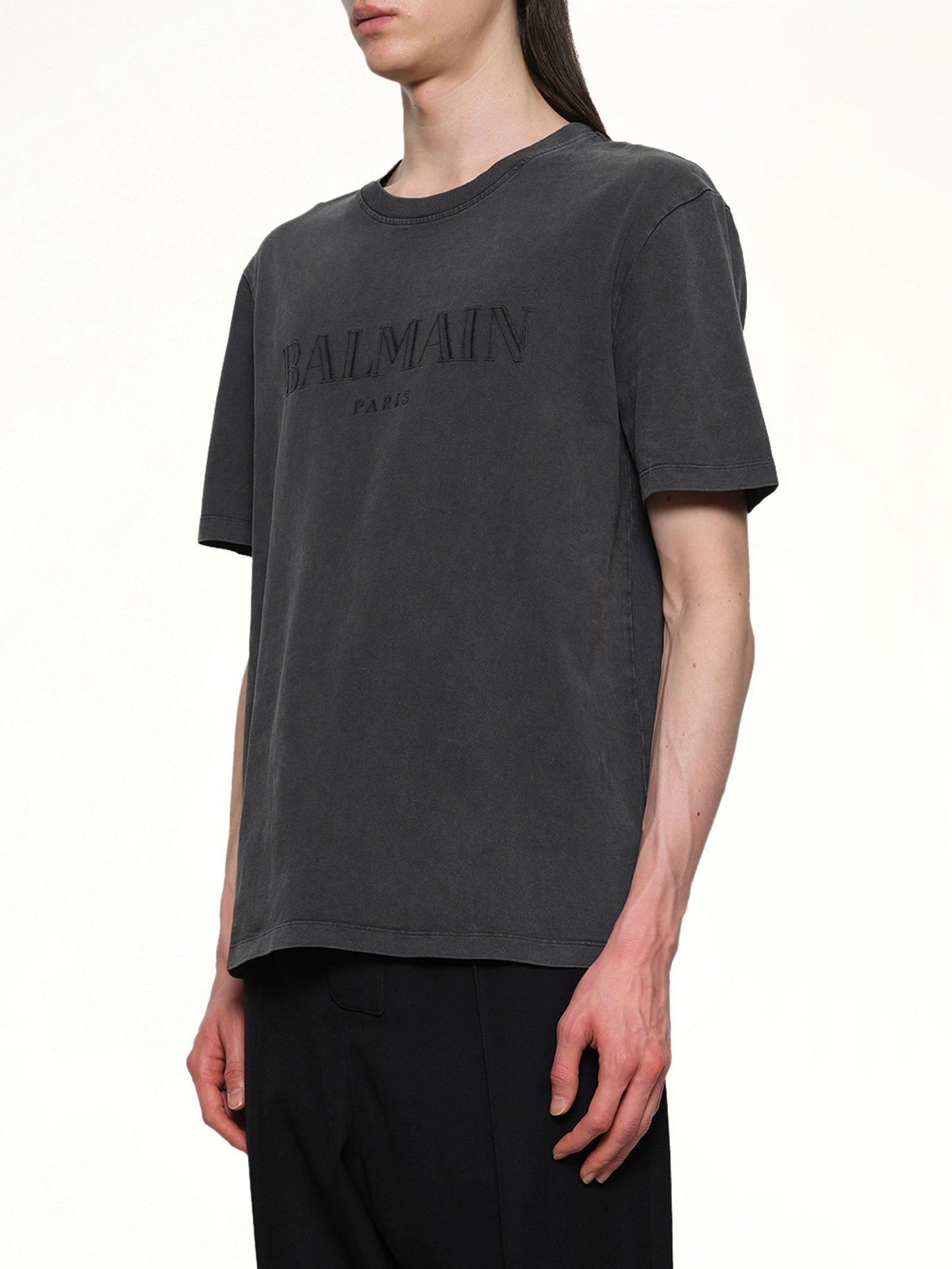BALMAIN Balmain Vintage Emblem T-Shirt (Vintage Black)
