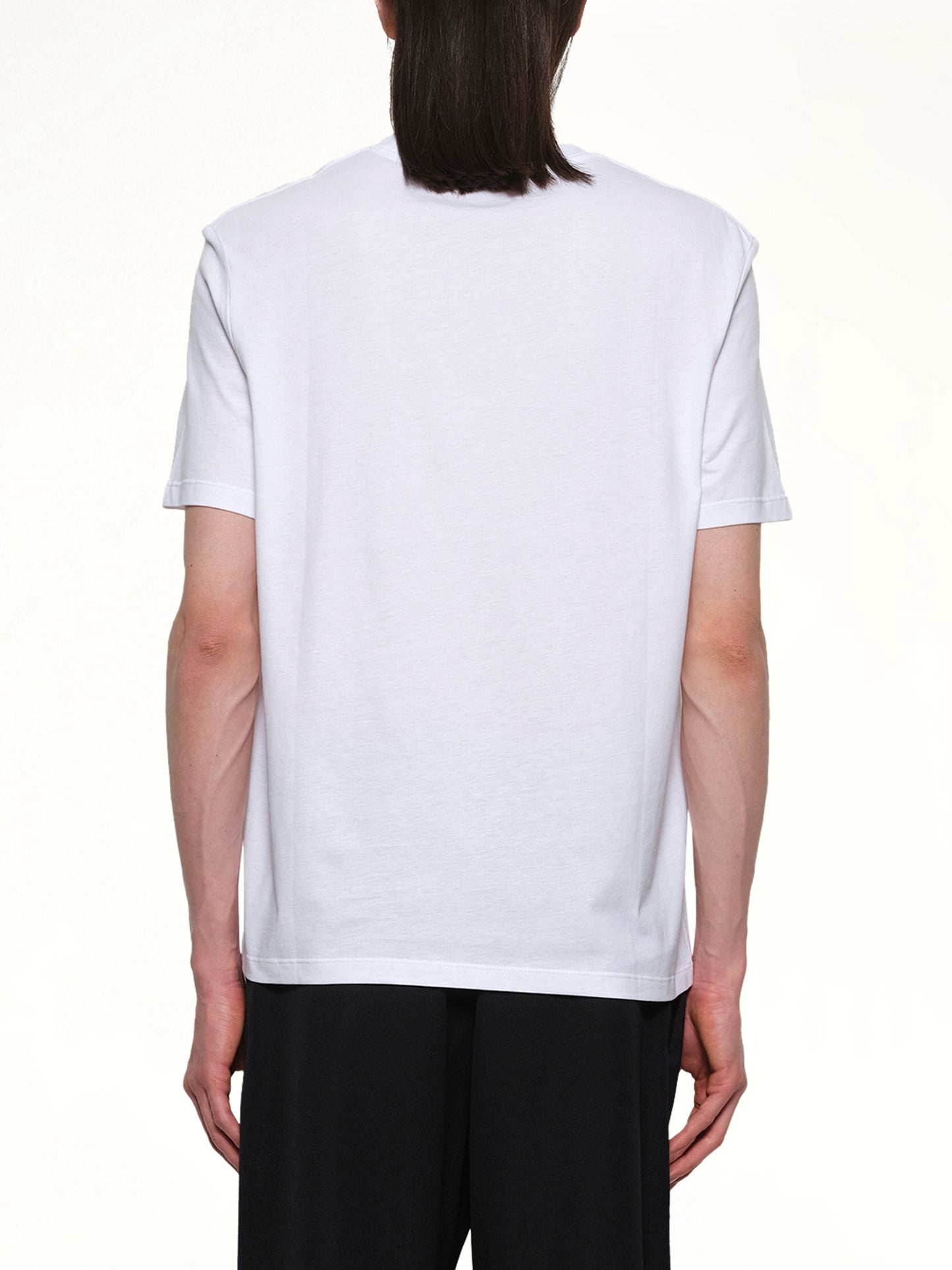BALMAIN Logo Printed Straight Fit T-shirt (White)