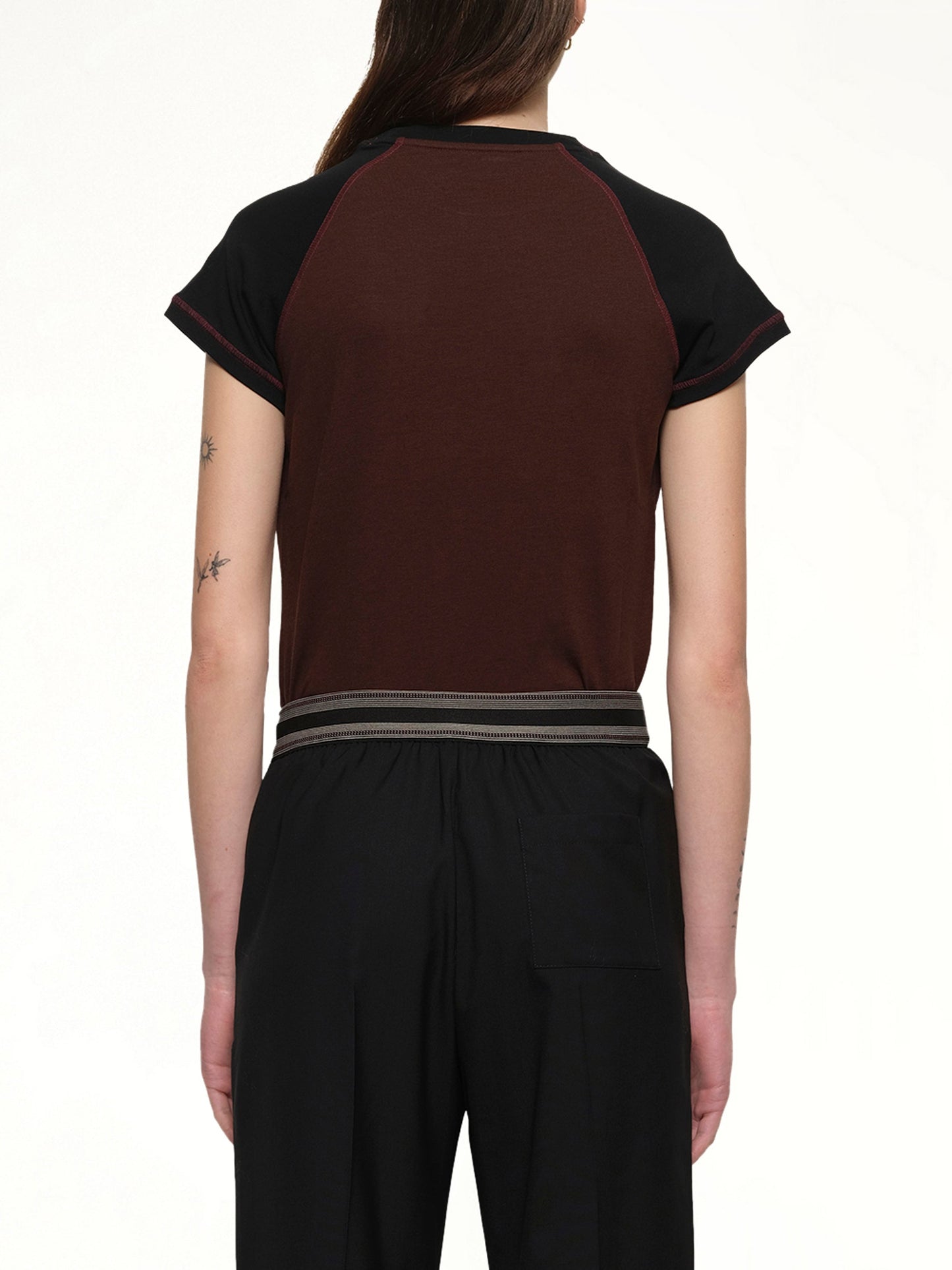 LOEWE Small Fit T-Shirt (Black/Burgundy)