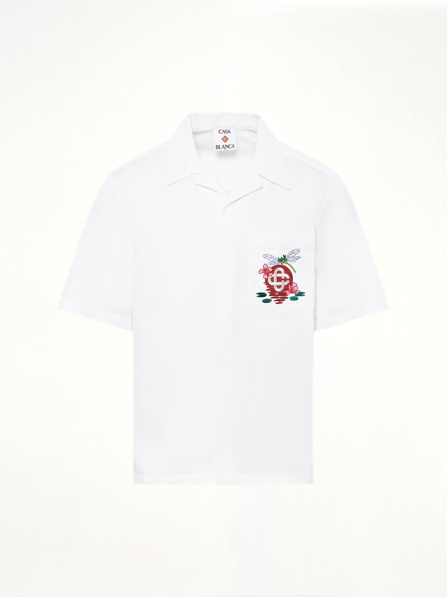 CASABLANCA Dragonfly Floral Shirt (White)