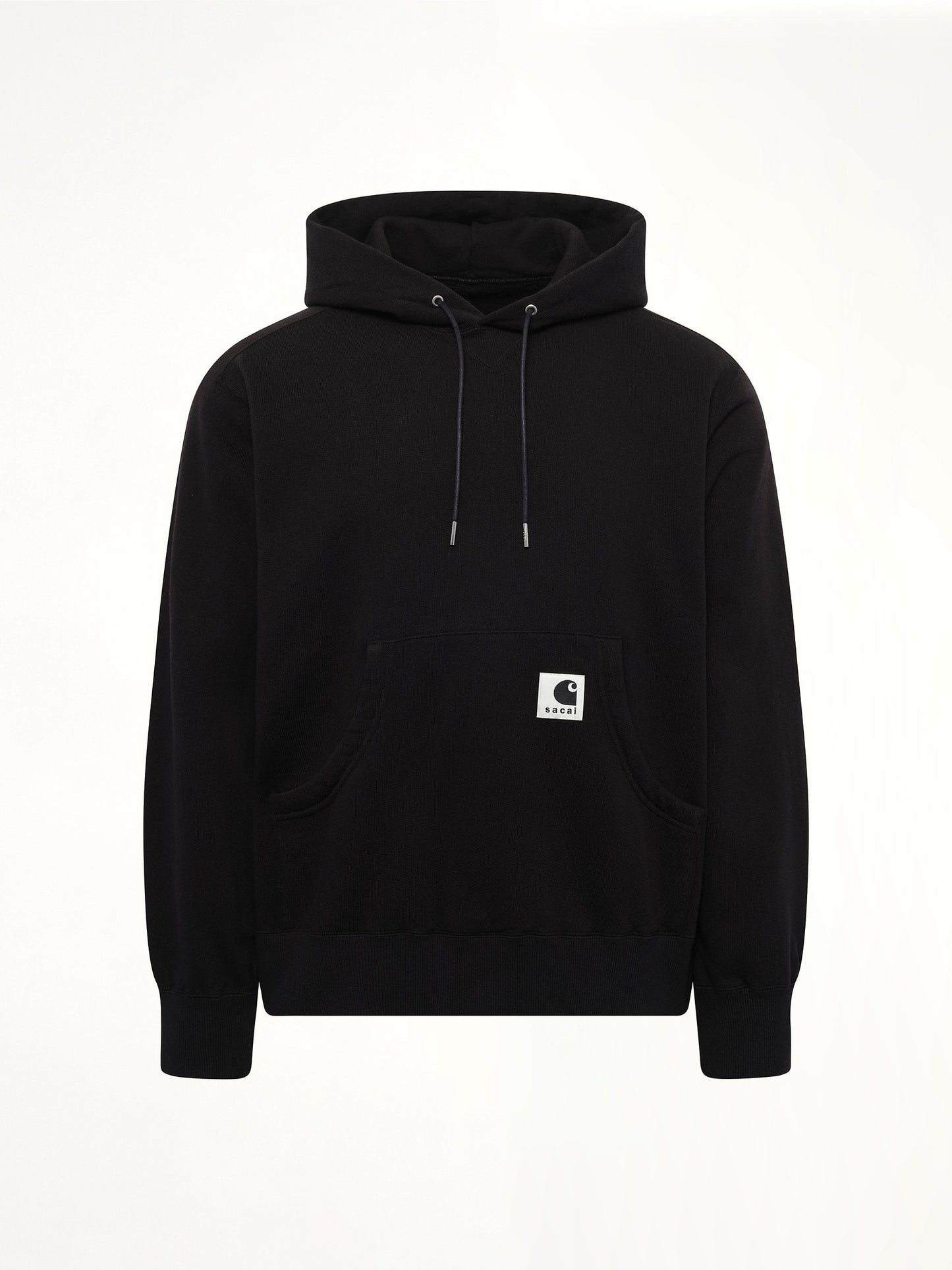 SACAI Carhartt WIP Cotton Jersey Hoodie (Black)