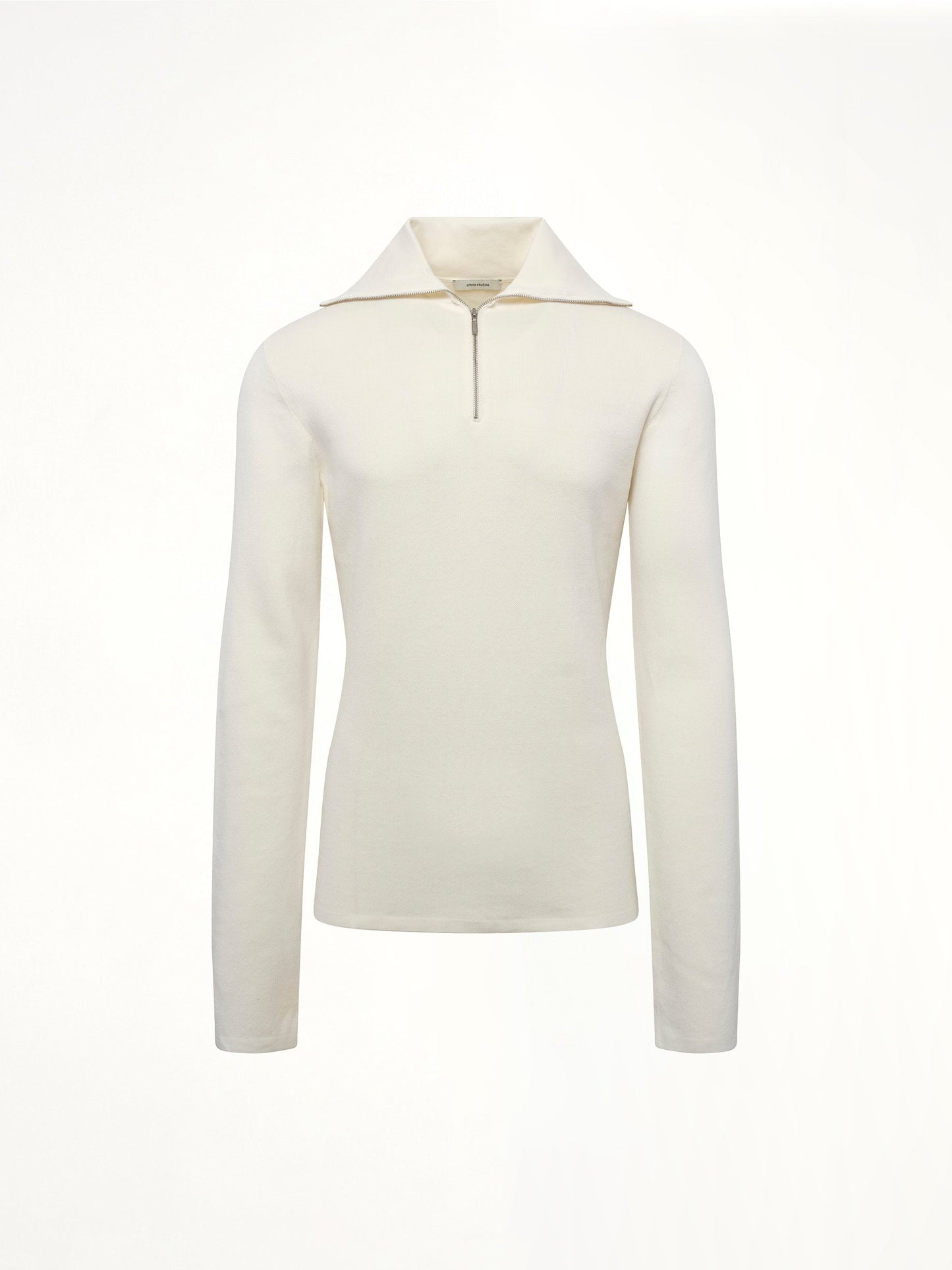 ENTIRE STUDIOS Zip Up Turtle Neck (Ivory)