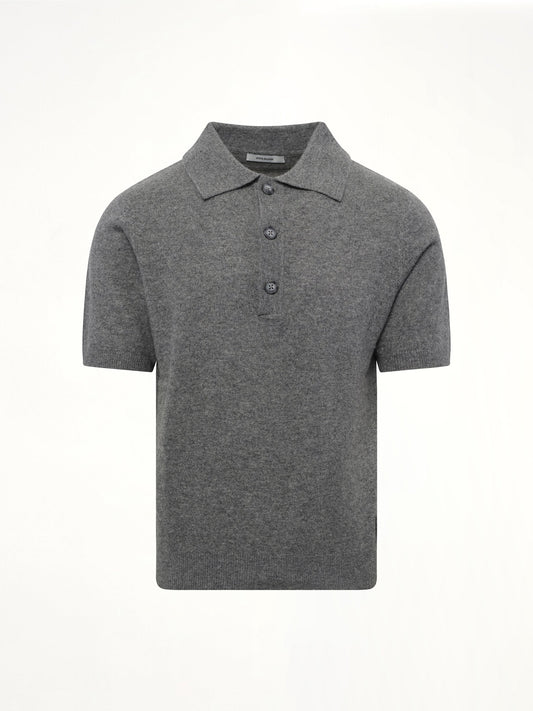 ENTIRE STUDIOS Short Sleeve Knit Polo (Concrete)