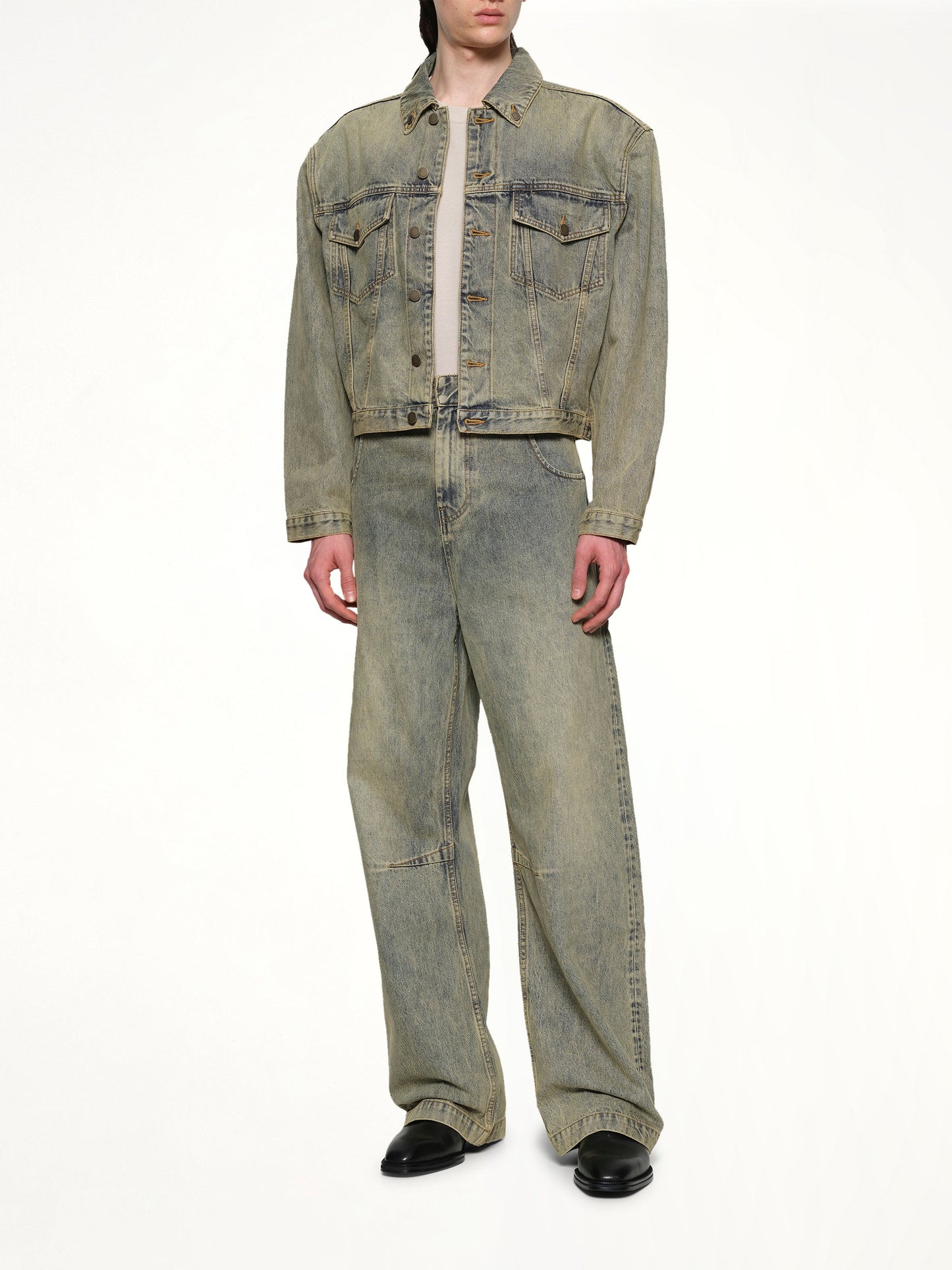 ENTIRE STUDIOS Shrunken Denim Jacket (Surfacewave)