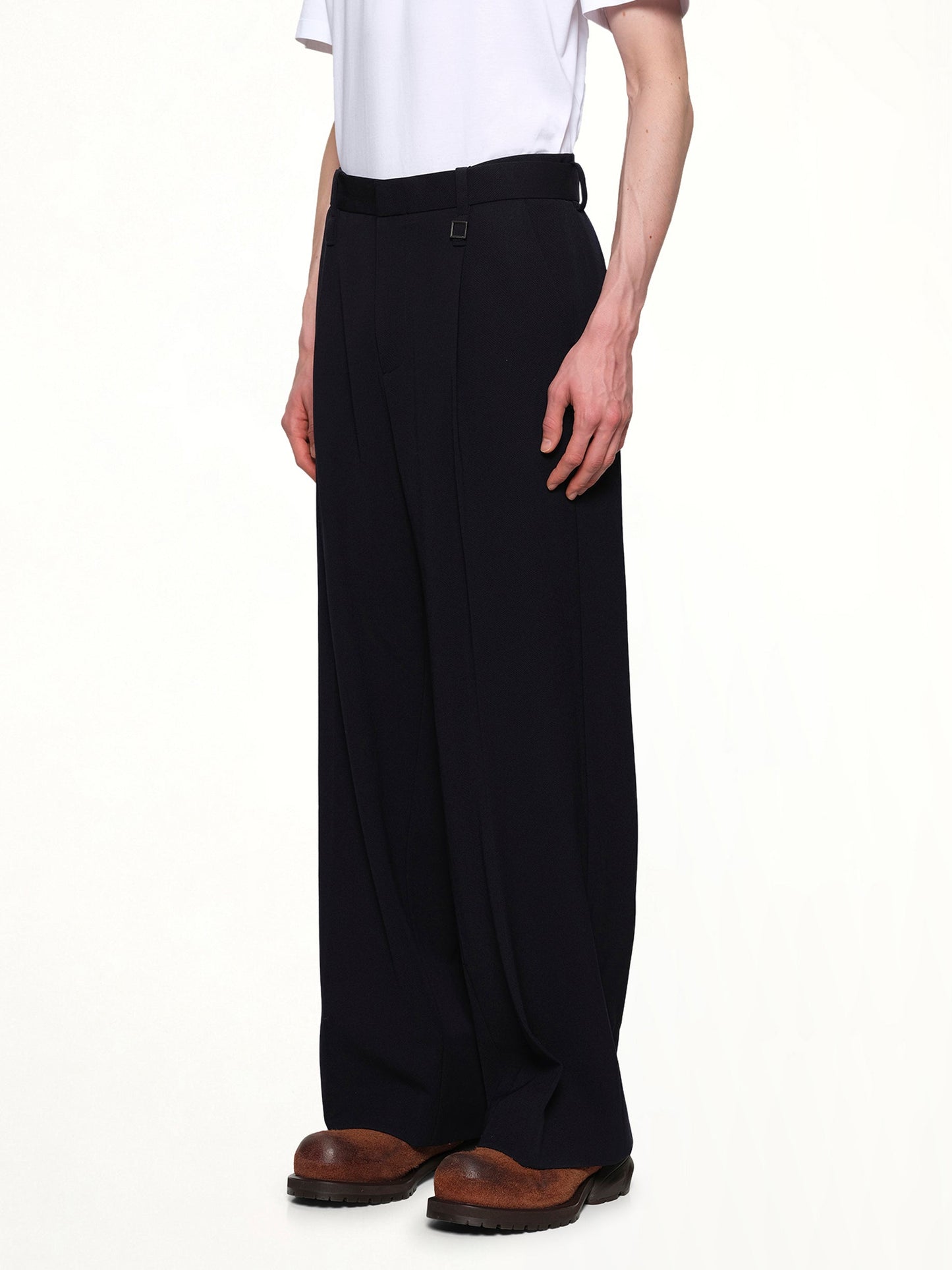WOOYOUNGMI Wide Slacks (Navy)