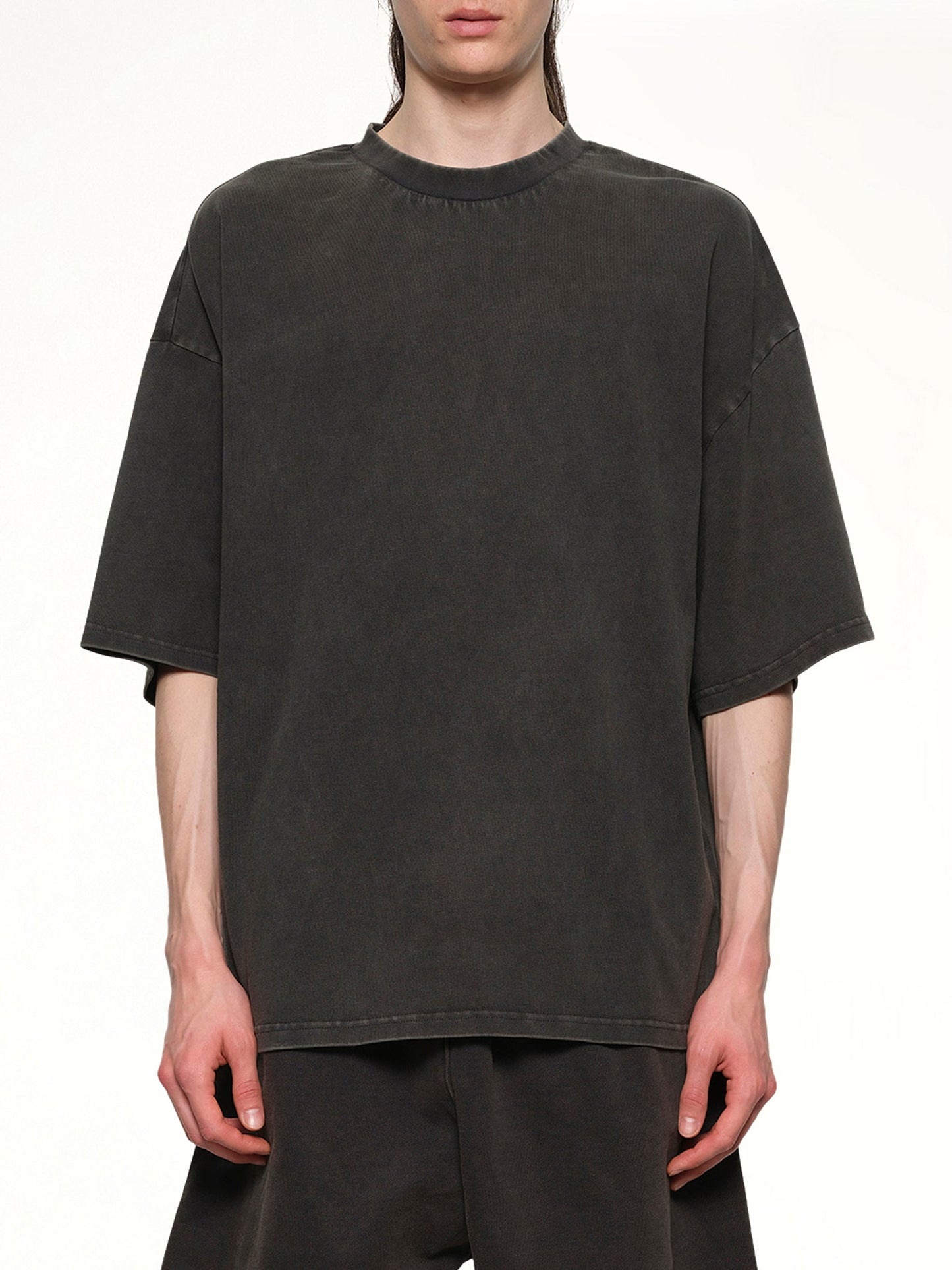 Image of T-Shirts. Product name - Heavy Boxy T-Shirt in Black colour by brand - ENTIRE STUDIOS