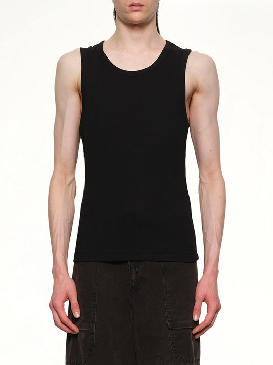 Image of T-Shirts. Product name - Rib Tank Top in Black colour by brand - ENTIRE STUDIOS