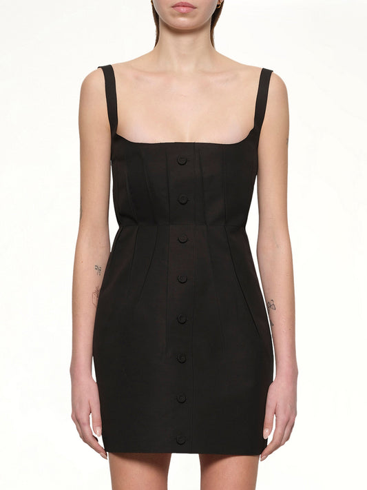 Image of Dresses. Productname: MARNI Bonded Cotton Poplin Dress in Black colour by brand - MARNI
