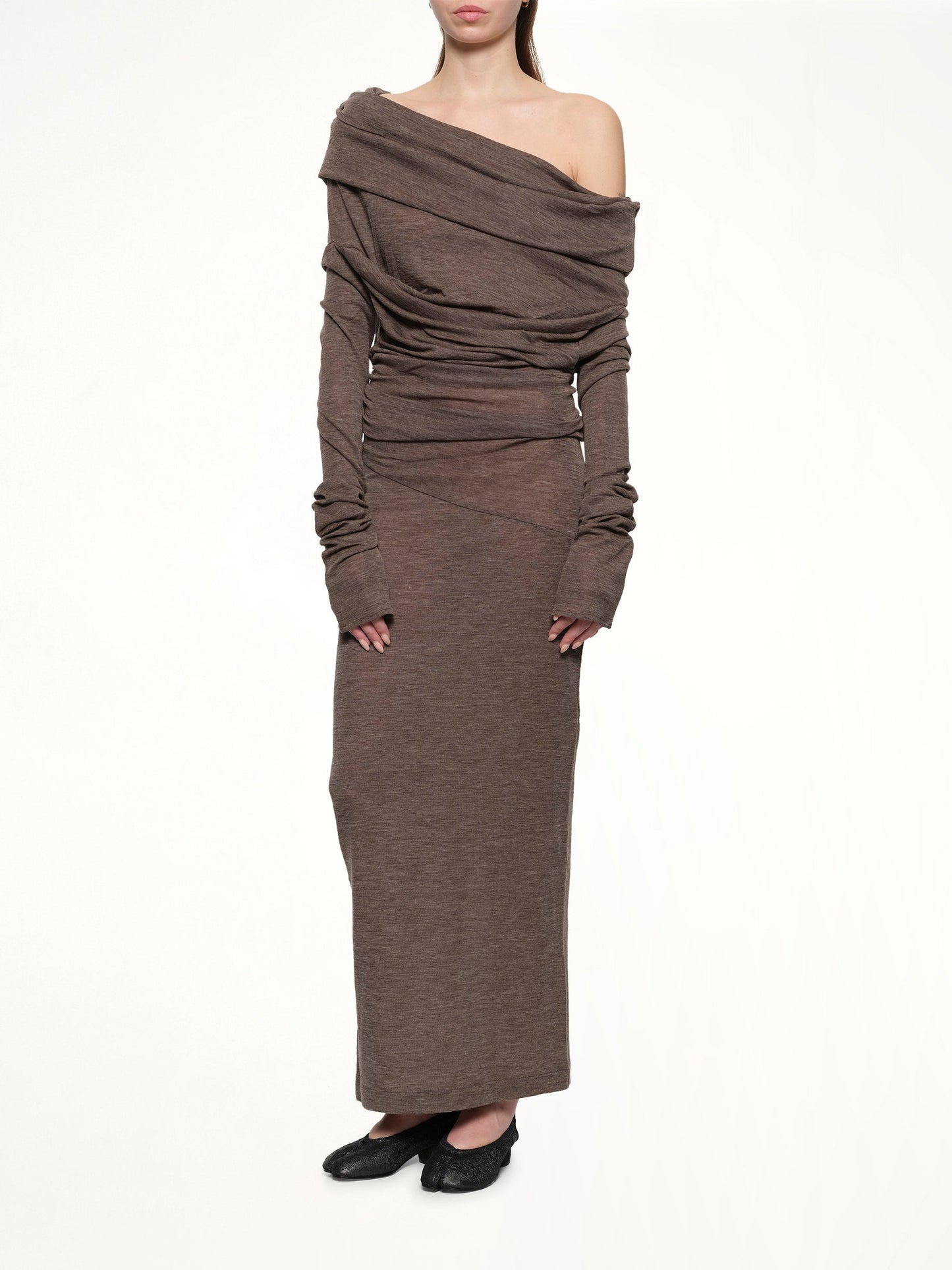 ENTIRE STUDIOS Bound Midi Dress (Pinecone)