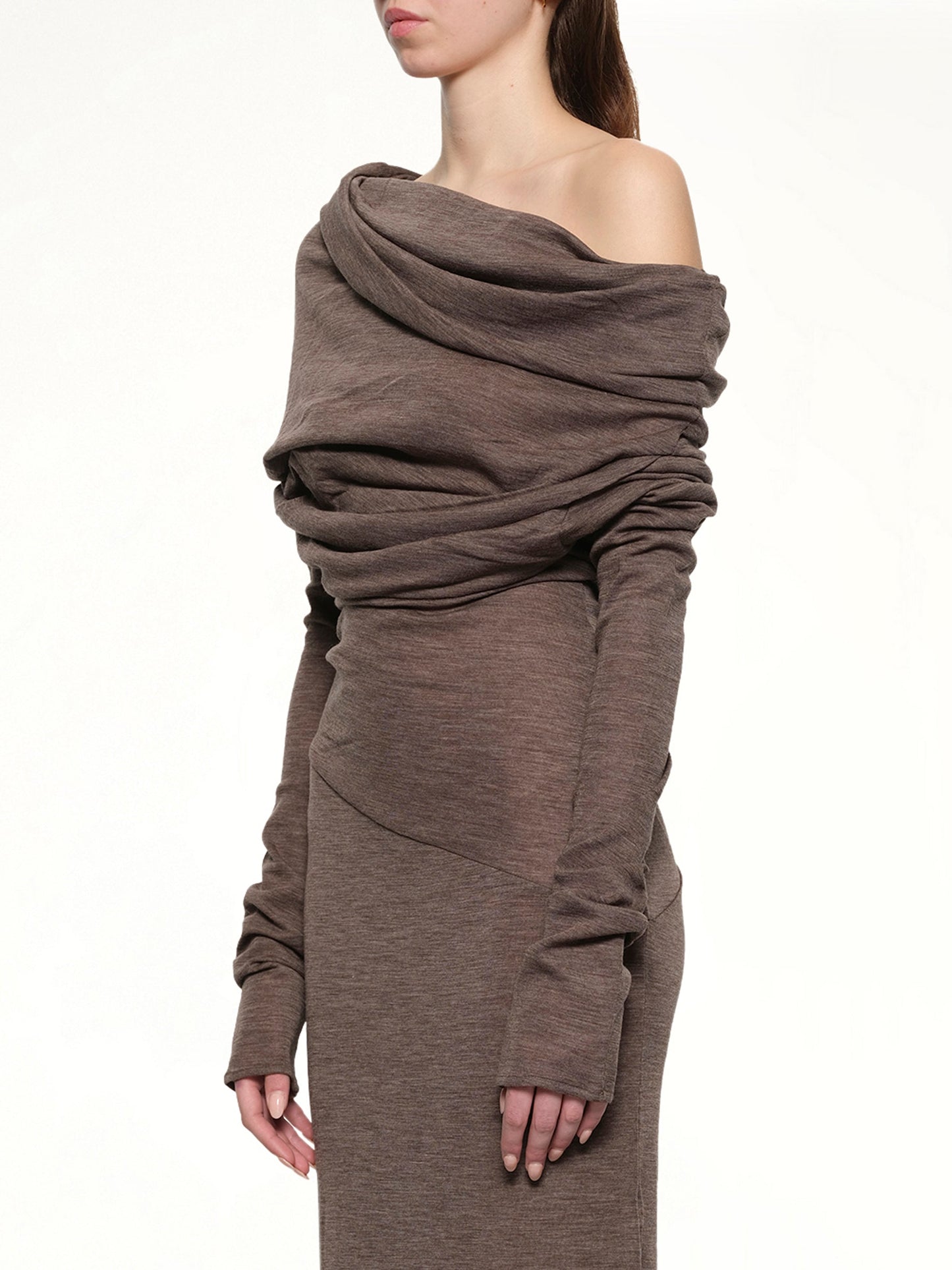 ENTIRE STUDIOS Bound Midi Dress (Pinecone)