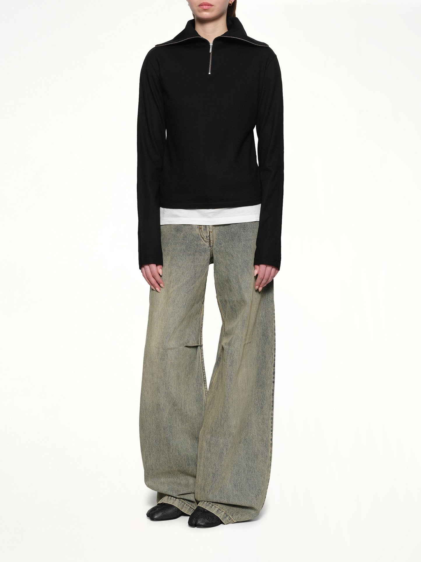 ENTIRE STUDIOS Apex Wool Top (Black)