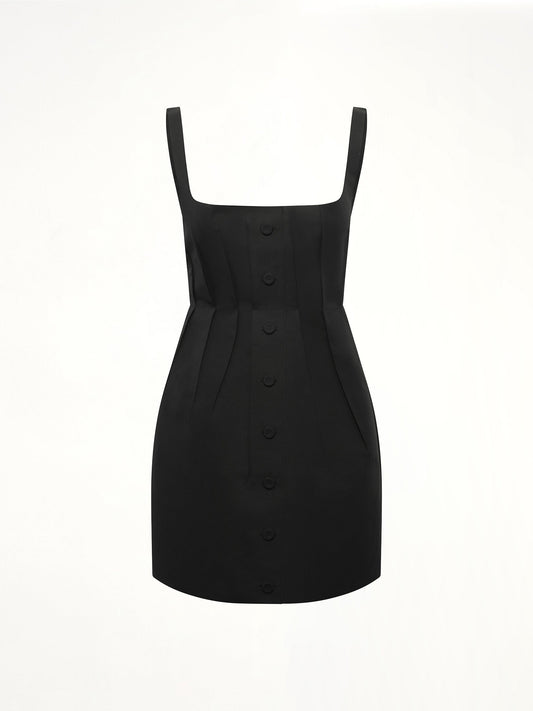 MARNI Bonded Cotton Poplin Dress (Black)