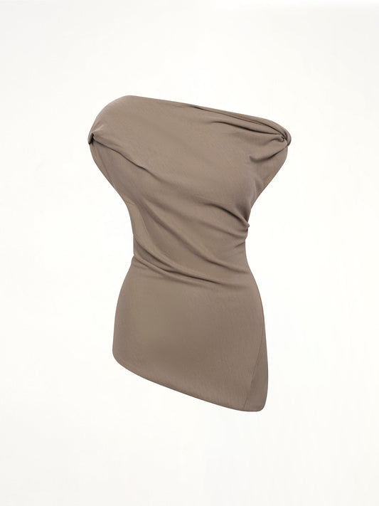 ENTIRE STUDIOS Jersey Twist Top (Beige)