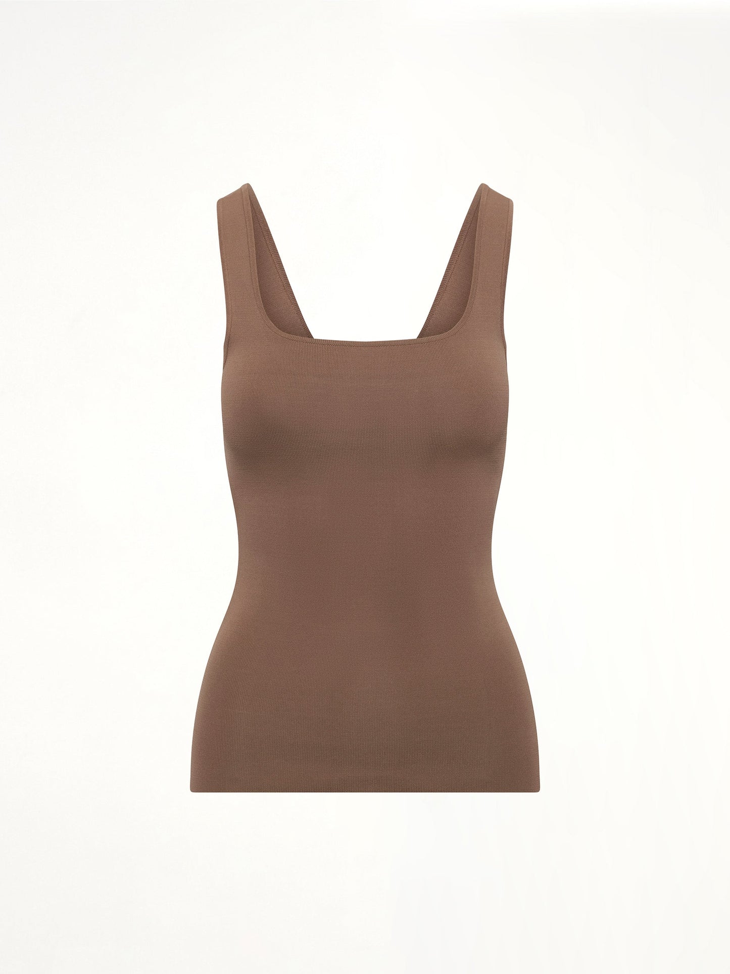 ENTIRE STUDIOS Squared Neck Top (Tan)