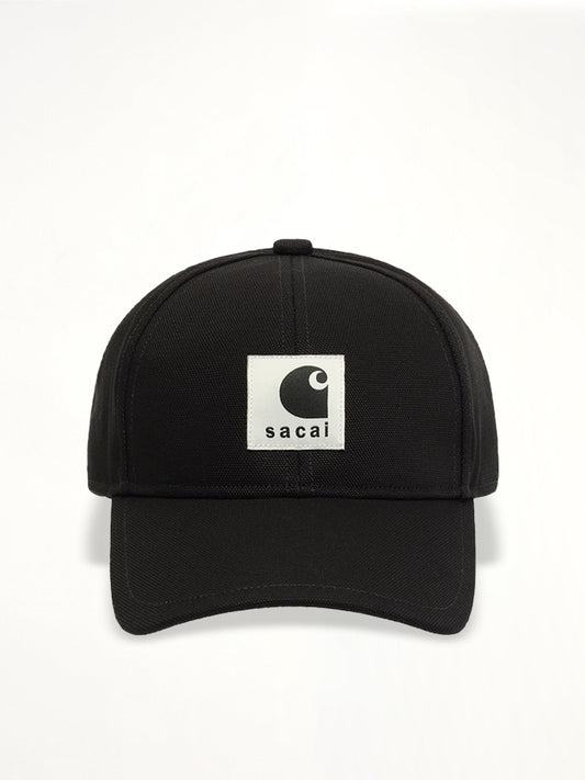 Image of Hats. Productname: SACAI Carhartt WIP Duck Cap in Black colour by brand - SACAI