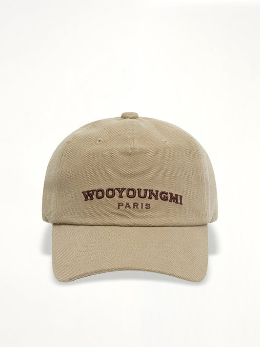 Image of Hats. Productname: WOOYOUNGMI Denim Cap in BEIGE colour by brand - WOOYOUNGMI