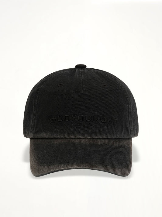Image of Hats. Productname: WOOYOUNGMI Denim Cap in BLACK colour by brand - WOOYOUNGMI