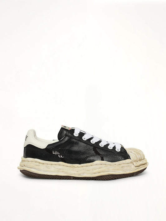 Image of Sneakers. Product name - Blakey OG Torn Sneaker in Black colour by brand - MAISON MIHARA YASUHIRO