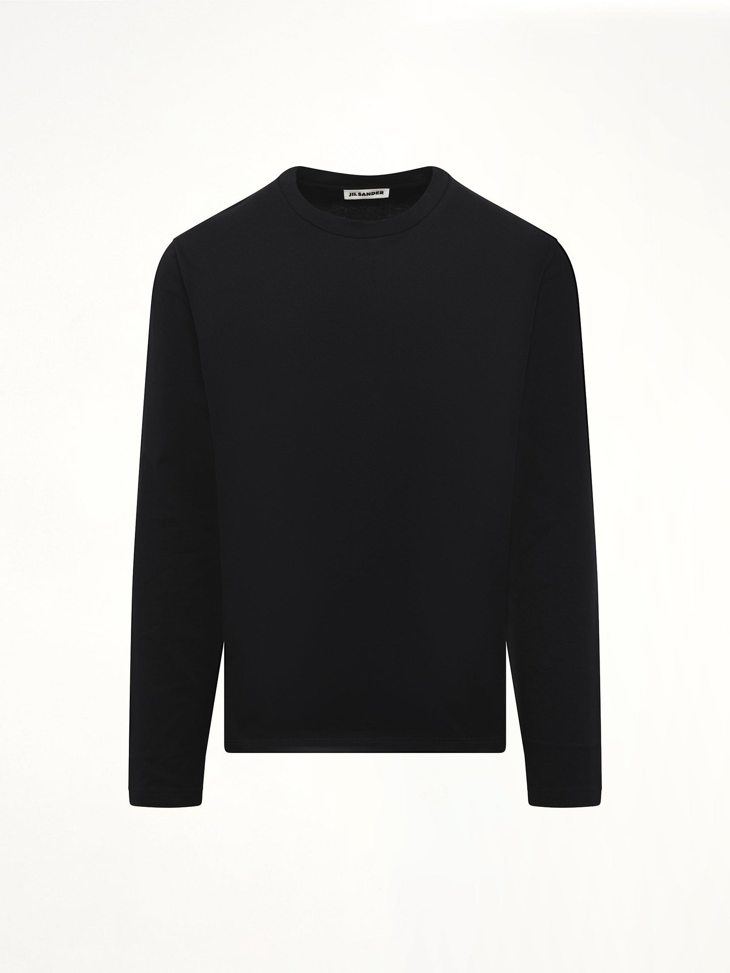 JIL SANDER Long Sleeve Logo T-Shirt (Black)