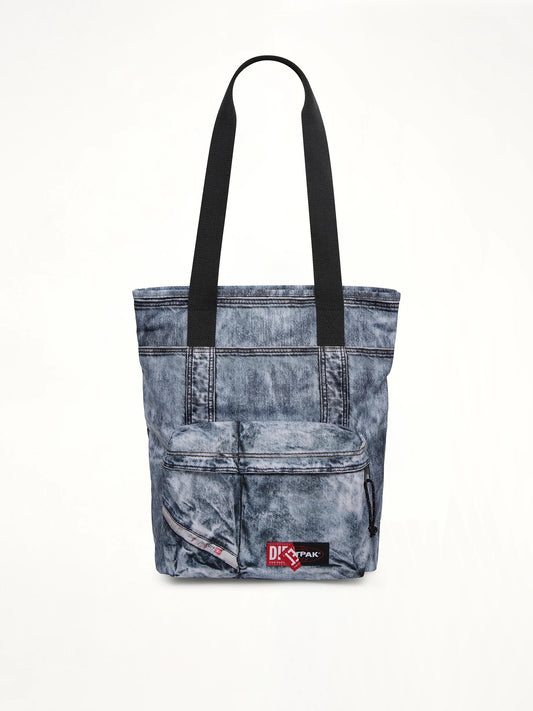 Image of Bags. Product name - DIESEL x EASTPAK Tote Bag in Blue colour by brand - DIESEL