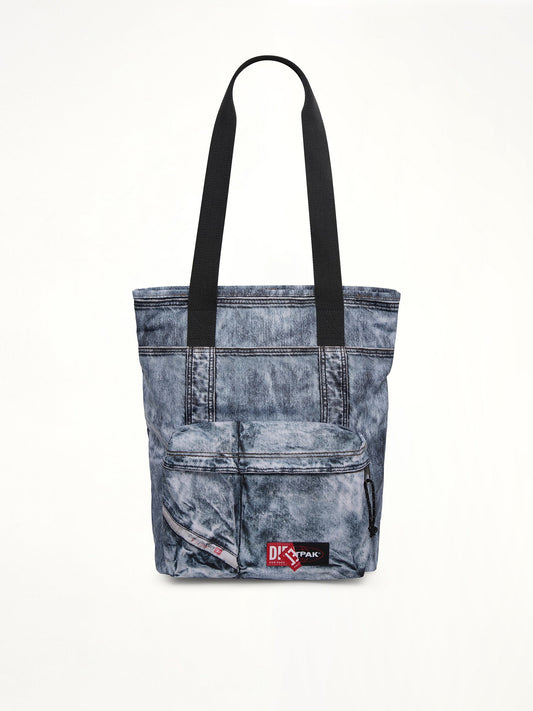 Image of Bags. Productname: DIESEL x EASTPAK Tote Bag in Blue colour by brand - DIESEL