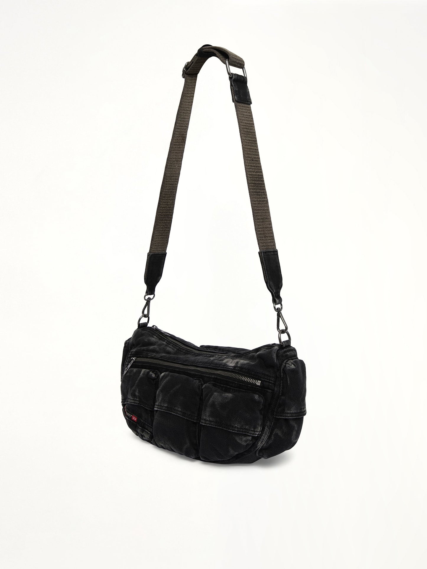 DIESEL MULTI-PKTS Shoulder Bag (Black)